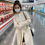 现货双门禁西装式长款风衣207-J2077P140控198，女装西装，卡莱