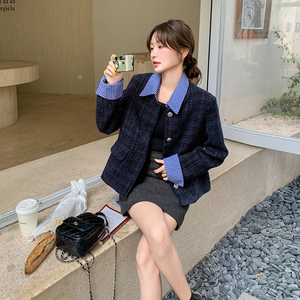 【春款现货】数据好假两件拼接小香风外套207-1067P145控228