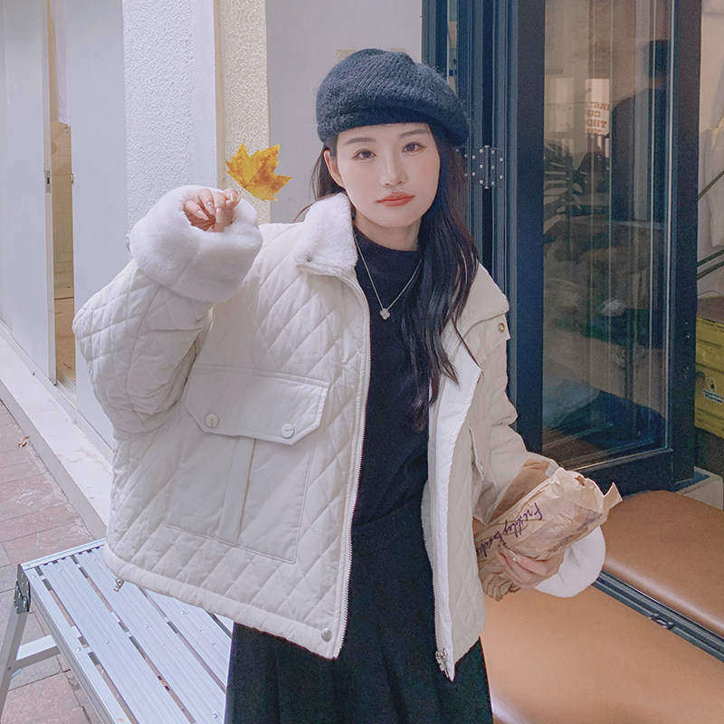 现货兔毛内胆毛毛派克服菱格衣207-J8823P185控268,女装棉衣/棉服,卡莱