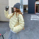 现货2色！数据好立领排骨羽绒服90绒207-1808P275控398，女装羽绒服，卡莱