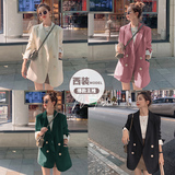2022年春秋新款女韩版气质英伦风白色小西装外套炸街时尚西服上衣，女装西装，卡莱