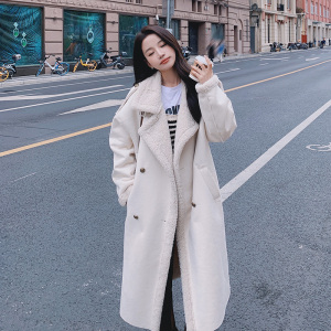 现货 羊羔毛皮毛一体中长款机车服外套207-J8862P195控278图片