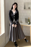【现货春款】数据好假两件针织衫百褶裙两件套207-1314P165控268，女装套装/套裙，卡莱