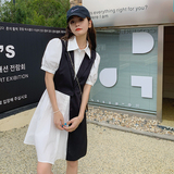 现货小众设计拼接连衣裙衬衫裙207-J826P95控148，女装连衣裙，卡莱