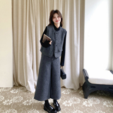 【新款】小香风马甲阔腿裤T桖3件套装207-8058P205控328，女装套装/套裙，卡莱