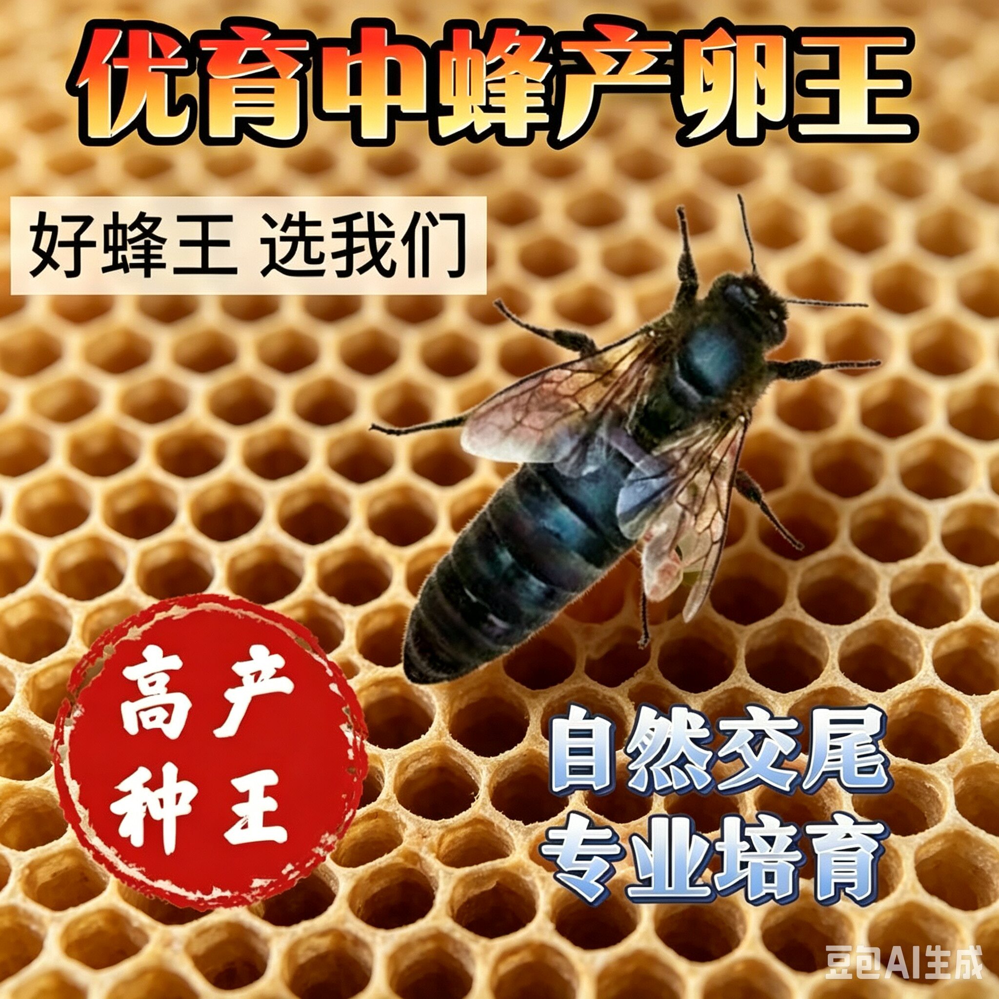 中蜂蜜蜂王高产优质土蜂交尾新开产卵王阿坝广西伏牛强群种蜂