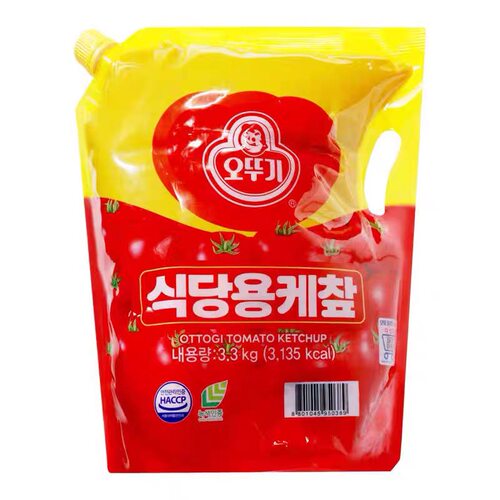 韩国进口不倒翁番茄酱3.3KG番茄沙司商用铁桶餐饮装薯条炸鸡沾酱 - 封面