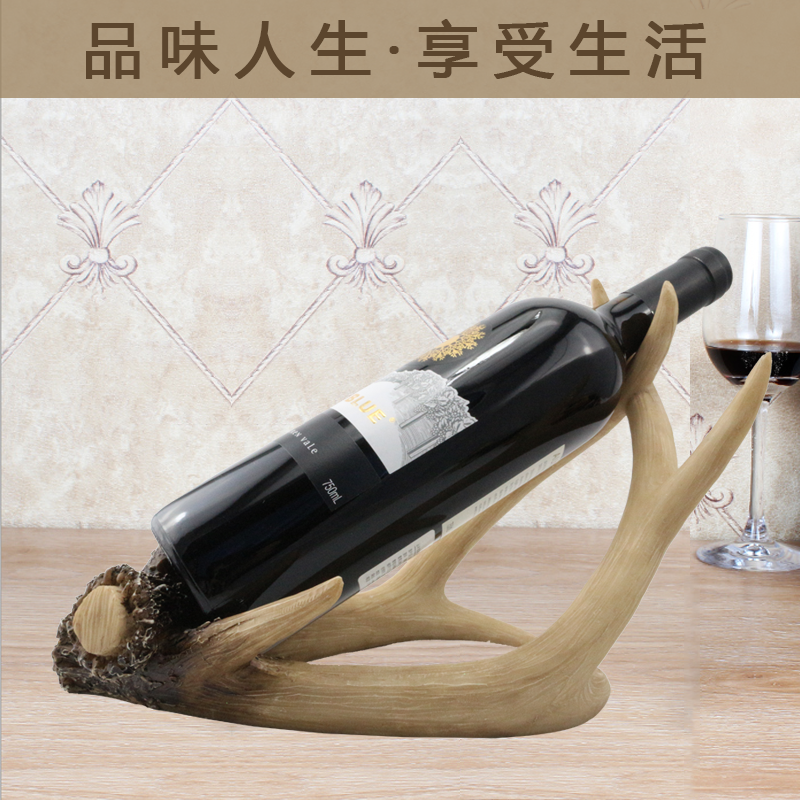originality resin a living room Decoration Wine Cooler Wine Racks Home Furnishing Jewelry European style ornament Antlers Wine rackin the Home accessories , Decoration  category - from Buy2taobao.com to provide professional Taobao agent buy service
