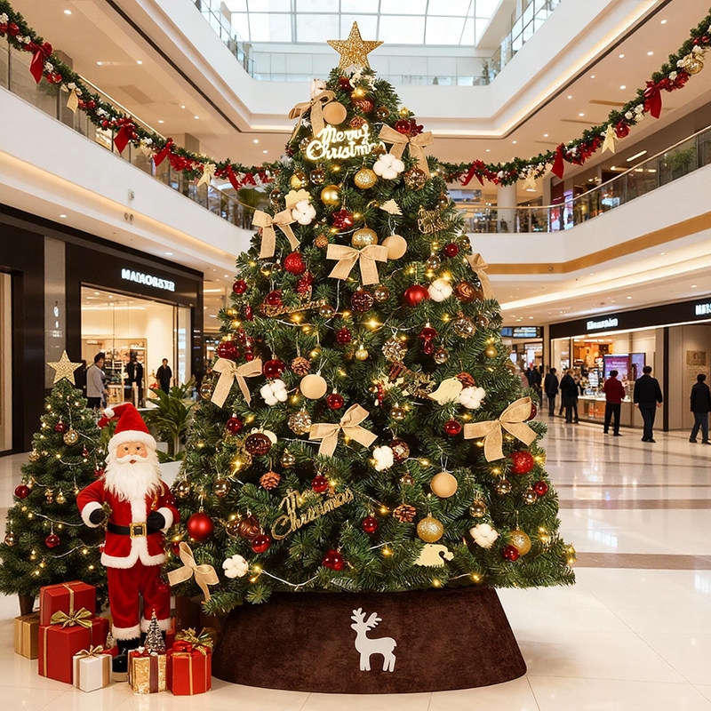 新款圣诞树商场场景布置仿真摆件2025圣诞节装饰diy挂件套餐大型,节庆用品/礼品,圣诞树,淘宝优惠券,粉丝福利购,淘宝优惠卷
