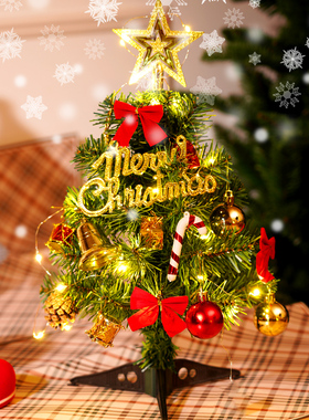 圣诞树小30cm60cm家用套餐2026新款圣诞节装饰桌面迷你小型摆件树