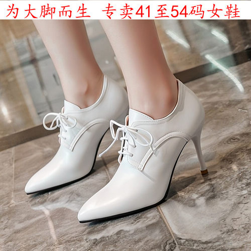 特大码女鞋43高跟短靴44马丁靴45