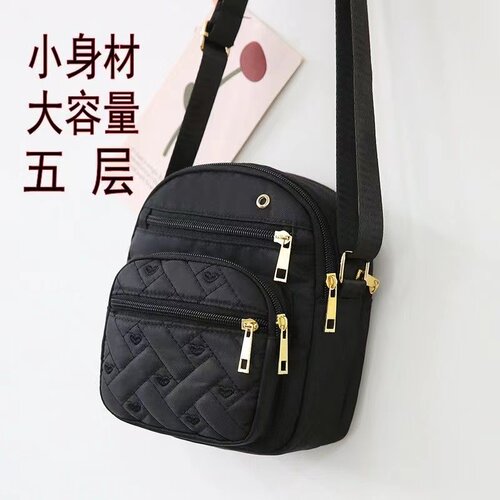 多口袋竖款多拉链绣线