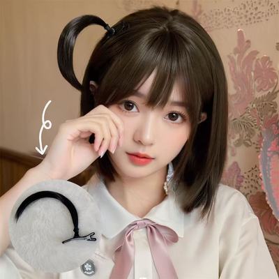 呆毛假发发夹水原千鹤同款头饰cos孤独摇滚波奇酱可爱二次元仿真