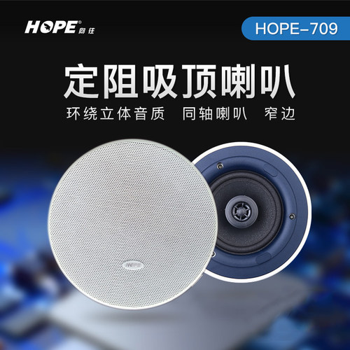 向往709 吊顶天花吸顶音响 配套喇叭HIFI背景音乐音箱 - 封面