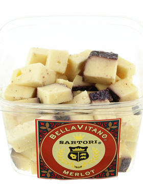 美国SARTORI萨酡葡萄酒奶酪454g天然芝士干酪块原装进口即食原制