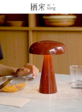 丹麦Como SC53蘑菇台灯设计师款便携USB充电北欧餐厅客厅床头台灯
