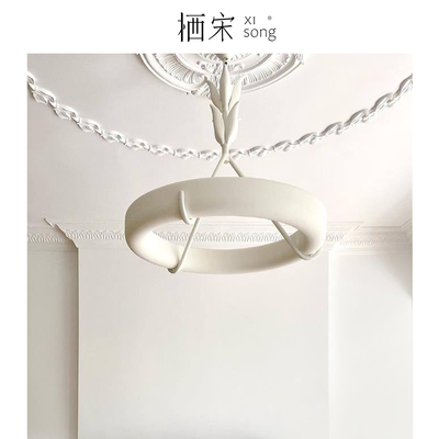 法式复古石膏设计师款客厅吊灯