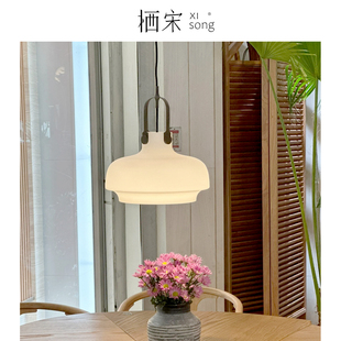 北欧丹麦Copenhagen法式中古餐厅吊灯SC7蛋白玻璃书房卧室床头灯