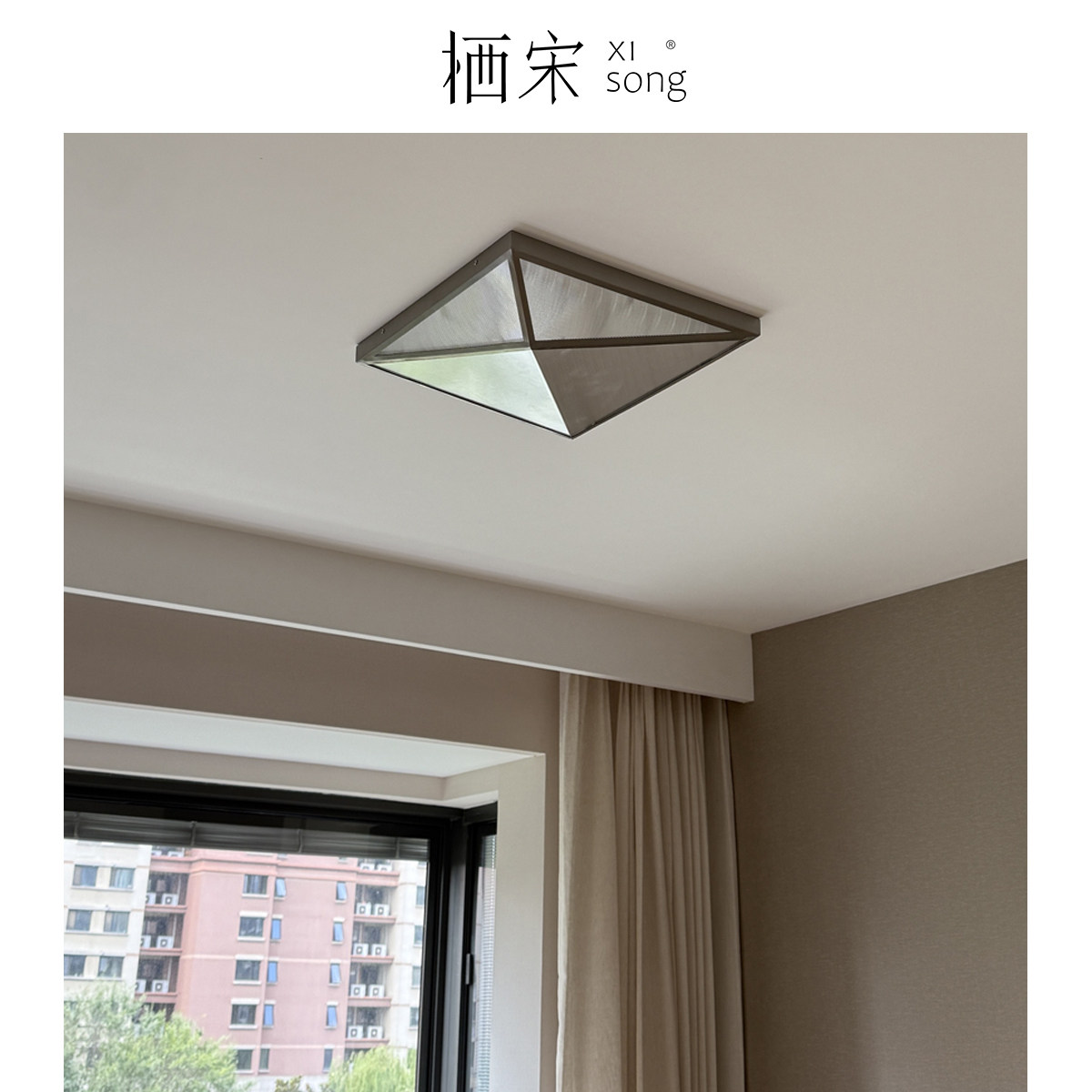 设计师款吸顶灯卧室书房包豪斯工业现咖啡厅代简约不锈钢LED灯具