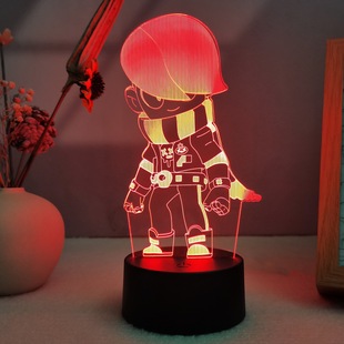 荒野乱斗周边手办挂件艾德加雪莉布洛克小夜灯摆件生日礼物