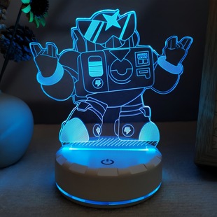 荒野乱斗周边手办挂件艾德加雪莉布洛克生日礼物小夜灯摆件