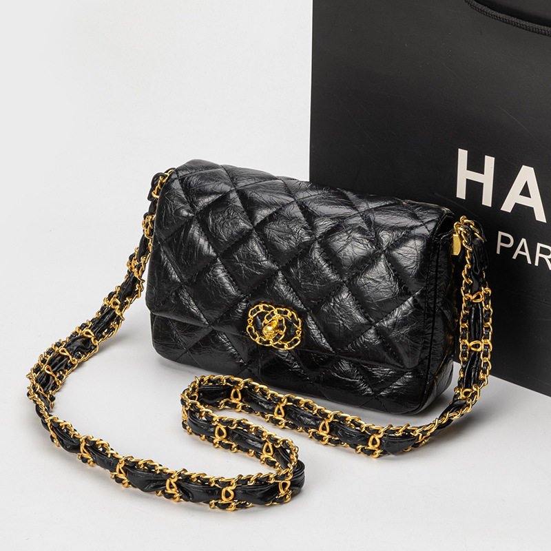 品牌女士菱格链条包包新款单肩包时尚女包百搭小方包经典斜挎包