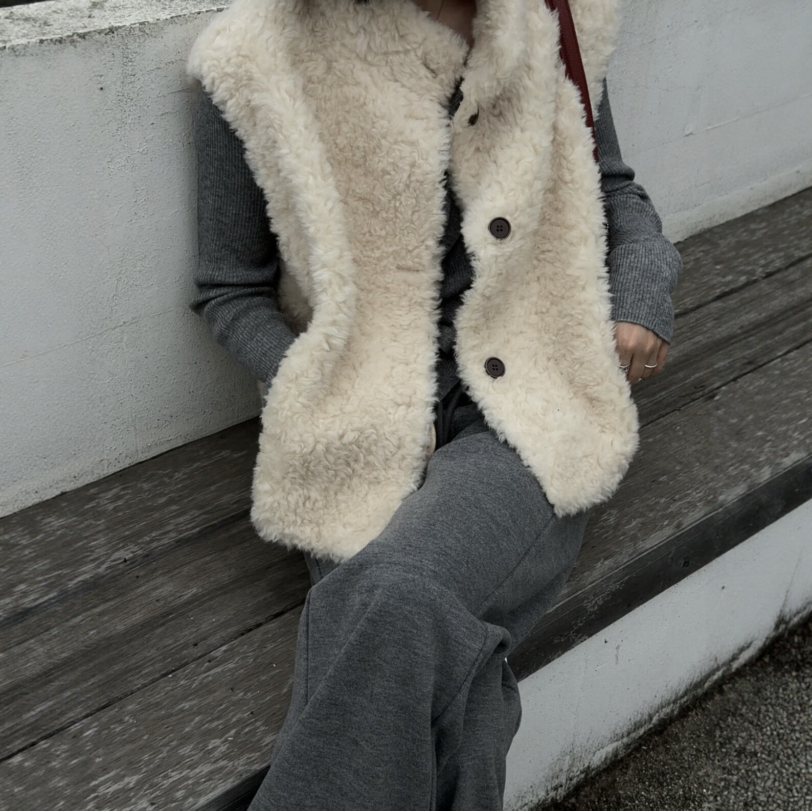 2026新款立领羊羔毛皮毛一体马甲女韩版秋冬小个子环保毛毛马夹