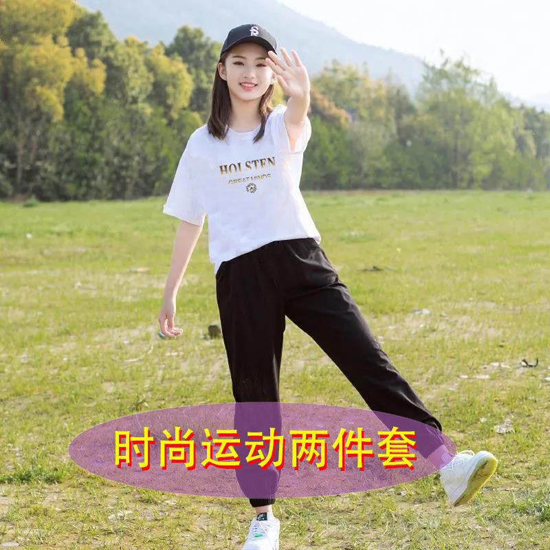 女童夏季短袖套装中大儿童初中生