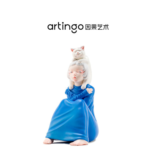 ArtIngo丨艺术家原创吕文婧雕塑家居摆件冷酷范 时尚礼物礼盒双生
