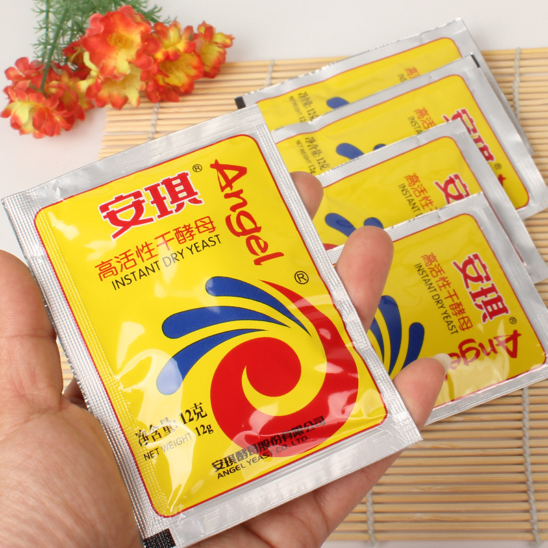 烘焙原料 安琪酵母 耐高糖高活性干酵母粉 披萨面包发酵粉12g