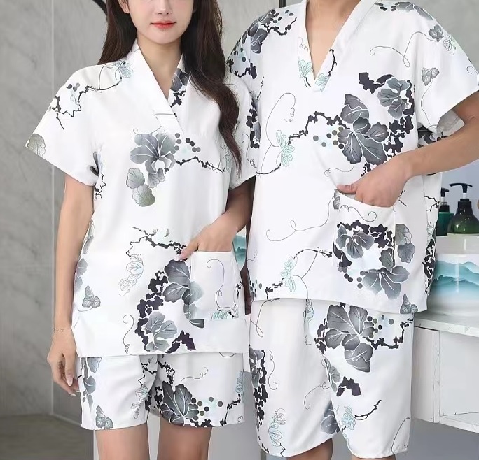 一次性浴服汗蒸服浴服浴衣 大码男纯棉洗浴美容院汗蒸足浴按摩SPA