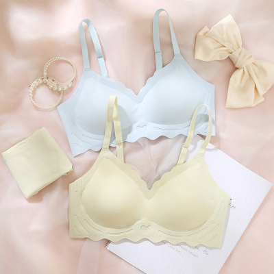 舒适无痕内衣女薄款夏季小胸聚拢
