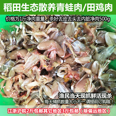 稻田新鲜活体现杀非牛青蛙肉