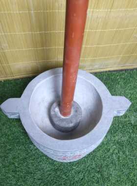 家用石头摆件老青石家用石头捣蒜