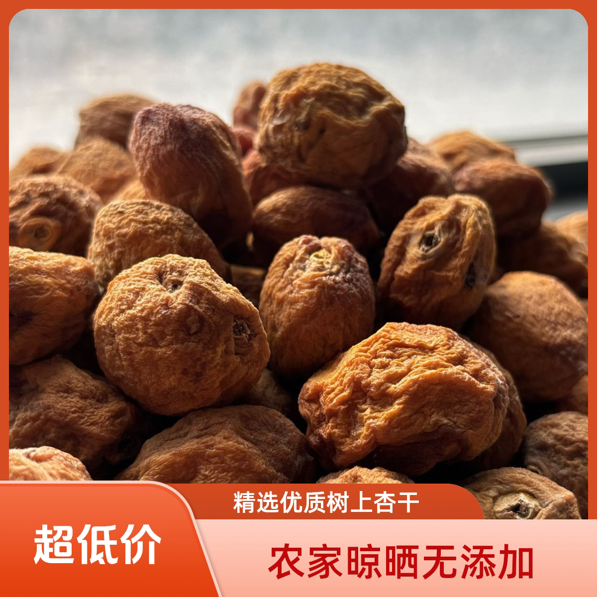 新疆直发新疆轮台小白杏干农家自然晾晒无添加原生杏干