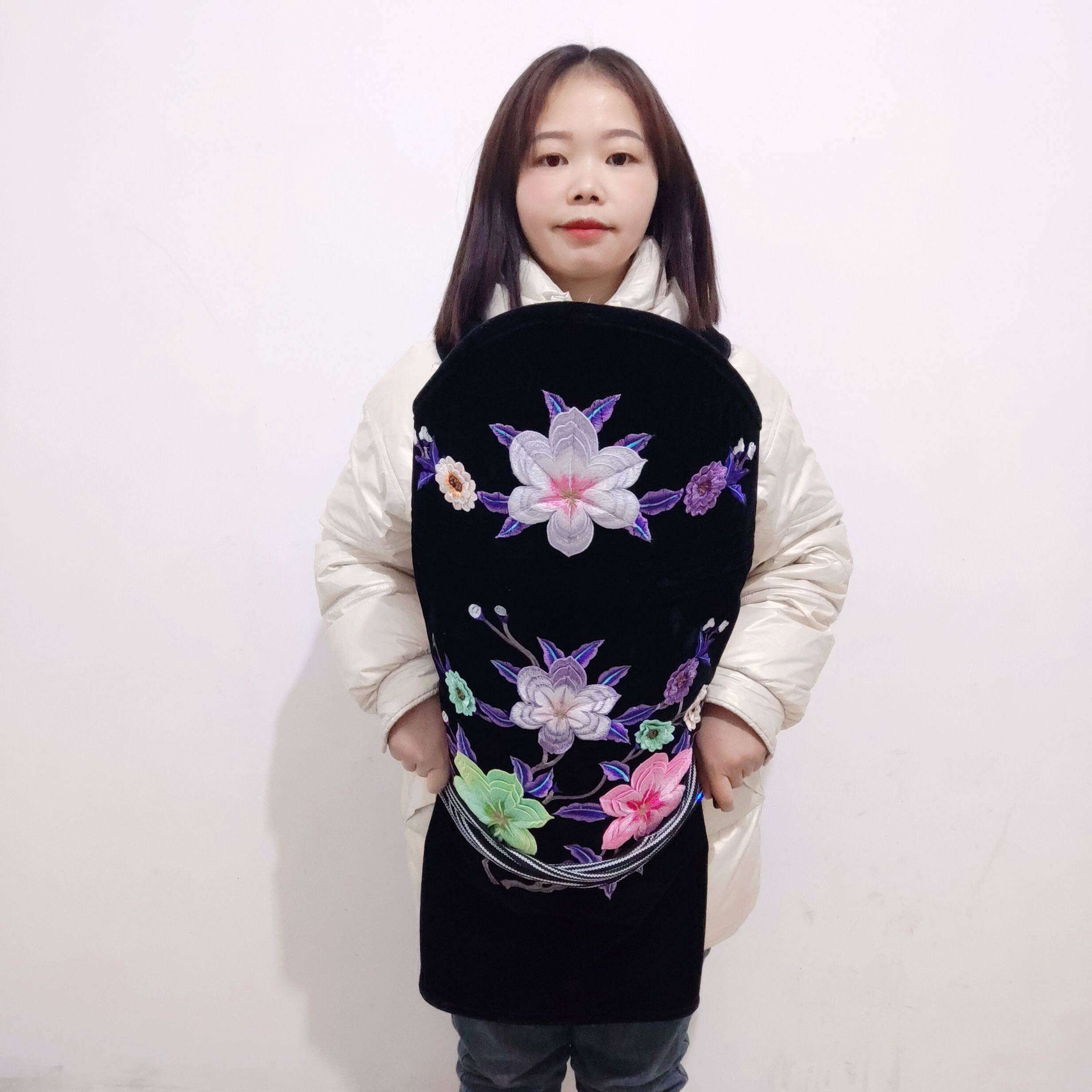 云南传统手工背带老式刺绣立体水溶婴儿背扇云贵川宝宝新款绣花