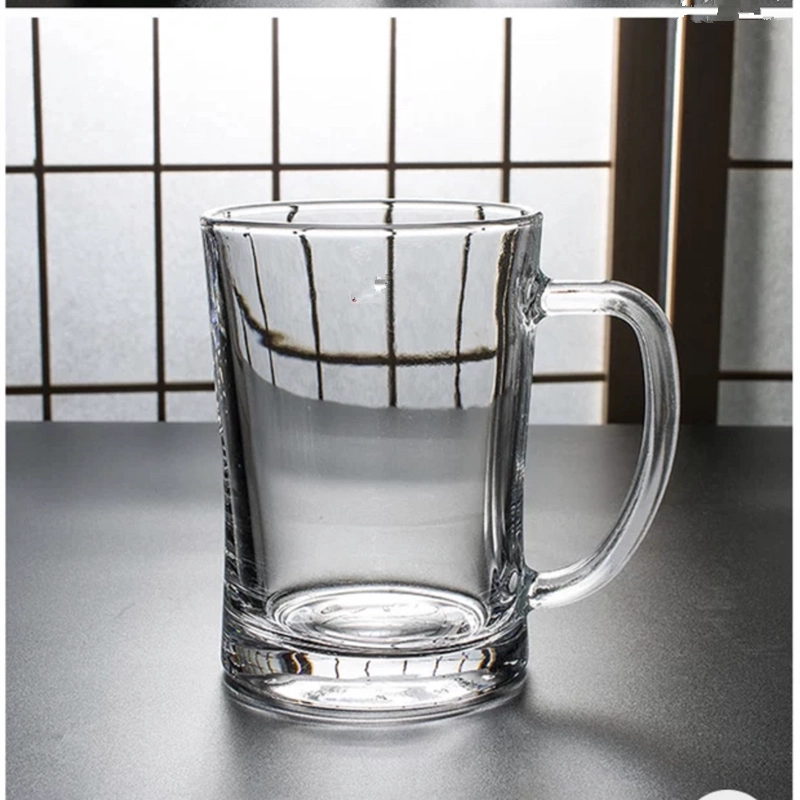 加厚带把玻璃杯啤酒杯