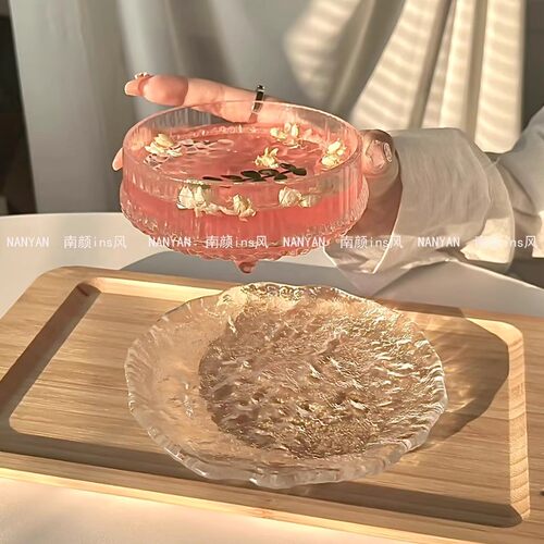 网红餐厅玻璃甜品碗碟套装糖水雪糕酸奶碗燕窝小吃碗绵绵冰碗精致