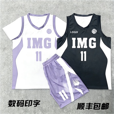 全身定制美式短袖篮球服套装