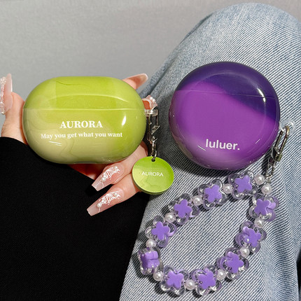 适用华为freeclip保护套freebudspro4保护壳freebuds4e无线蓝牙耳机套6i盒freebus5i渐变se2软壳pro3硅胶晕染