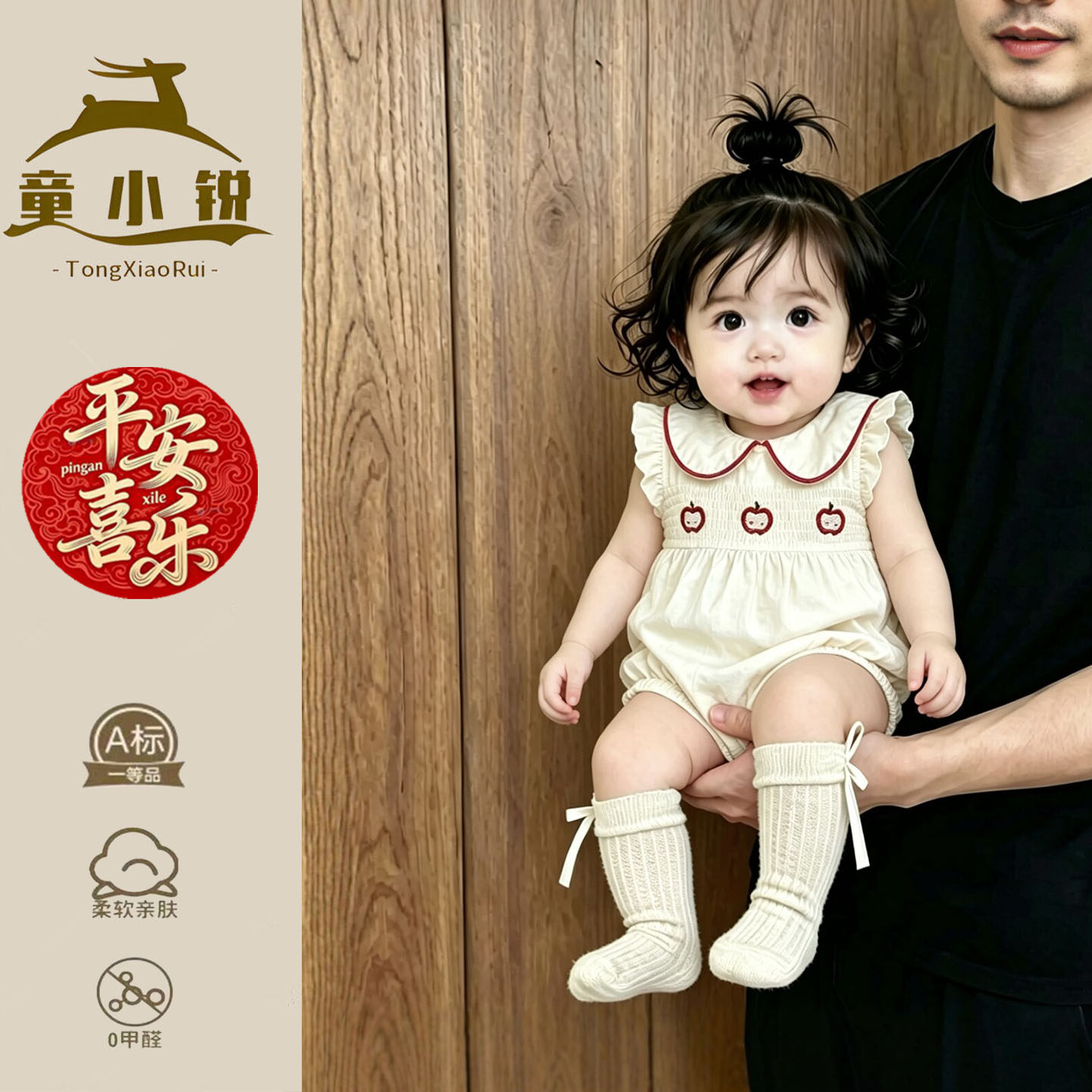 夏季衣服薄款婴儿包屁衣女宝宝周岁礼服小月龄包臀衣夏天三角哈衣