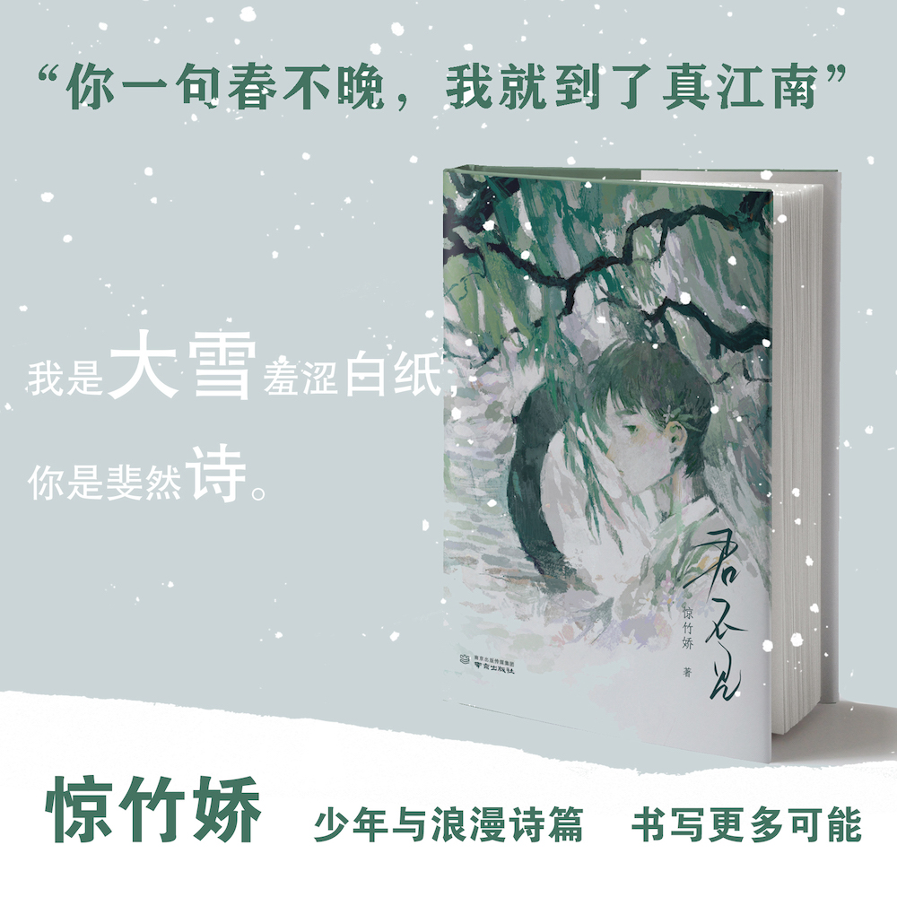 君不见惊竹娇/周自横首部诗集:你一句春不晚，我就到了真江南-封面