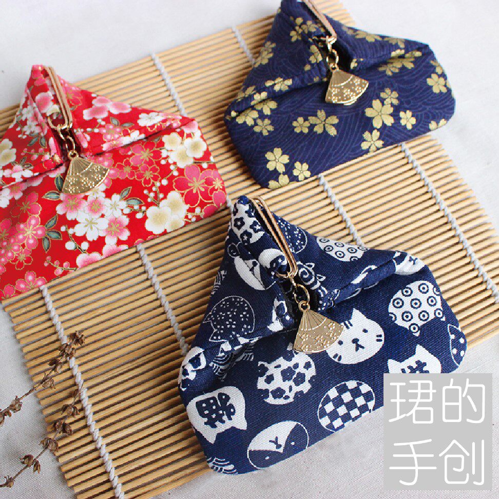 零钱包女日式三角包和风搭扣随身创意钱包硬币收纳实用卡包首饰袋|ruв категории фестиваль товаров/подарок, творческие подарки, творческие кошелек - от Buy2taobao.com для оказания профессиональной услуги покупки агента Taobao