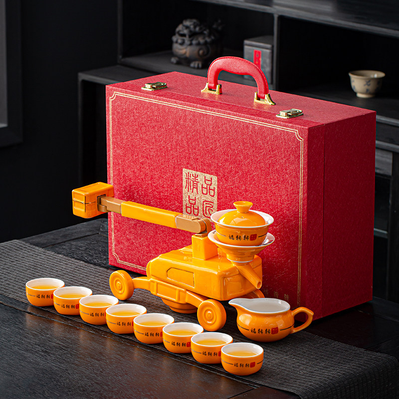 品匠创意升降机艺术茶具