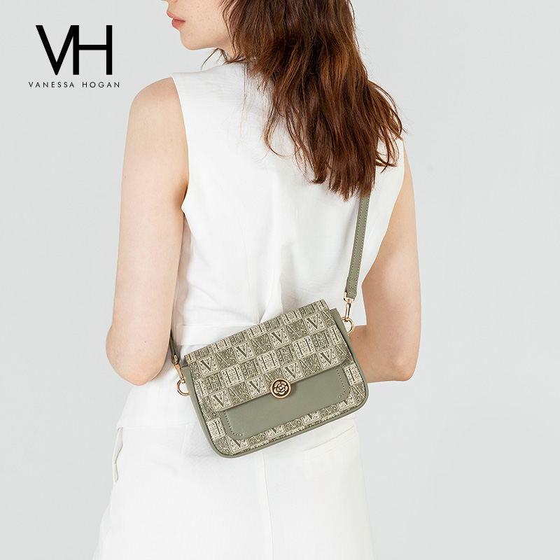 vh女包老花拼接腋下包