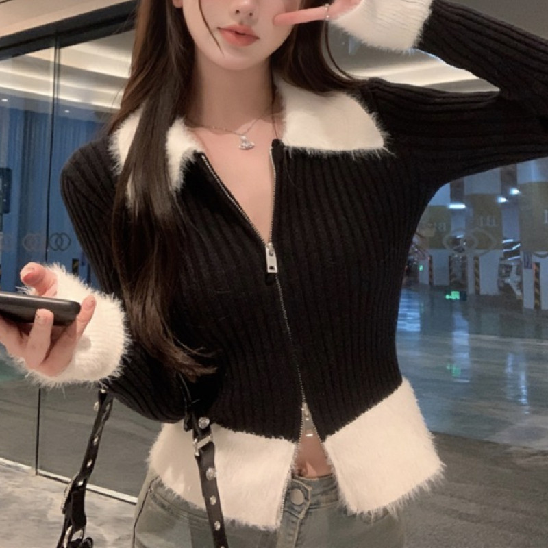 初春季新款穿搭攻略针织衫开衫外套女士东莞大朗毛衣短款春装上衣