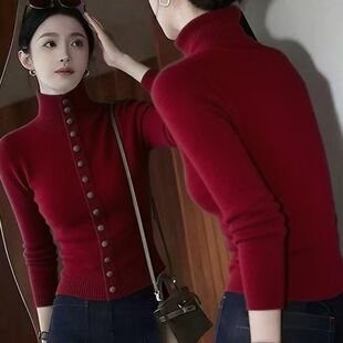 不起球打底针织衫大朗东莞狼女新款浪工厂桐乡义乌厂家毛衣直销