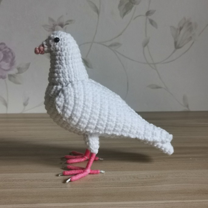 白鸽幽蓝树海原创钩针图解制作