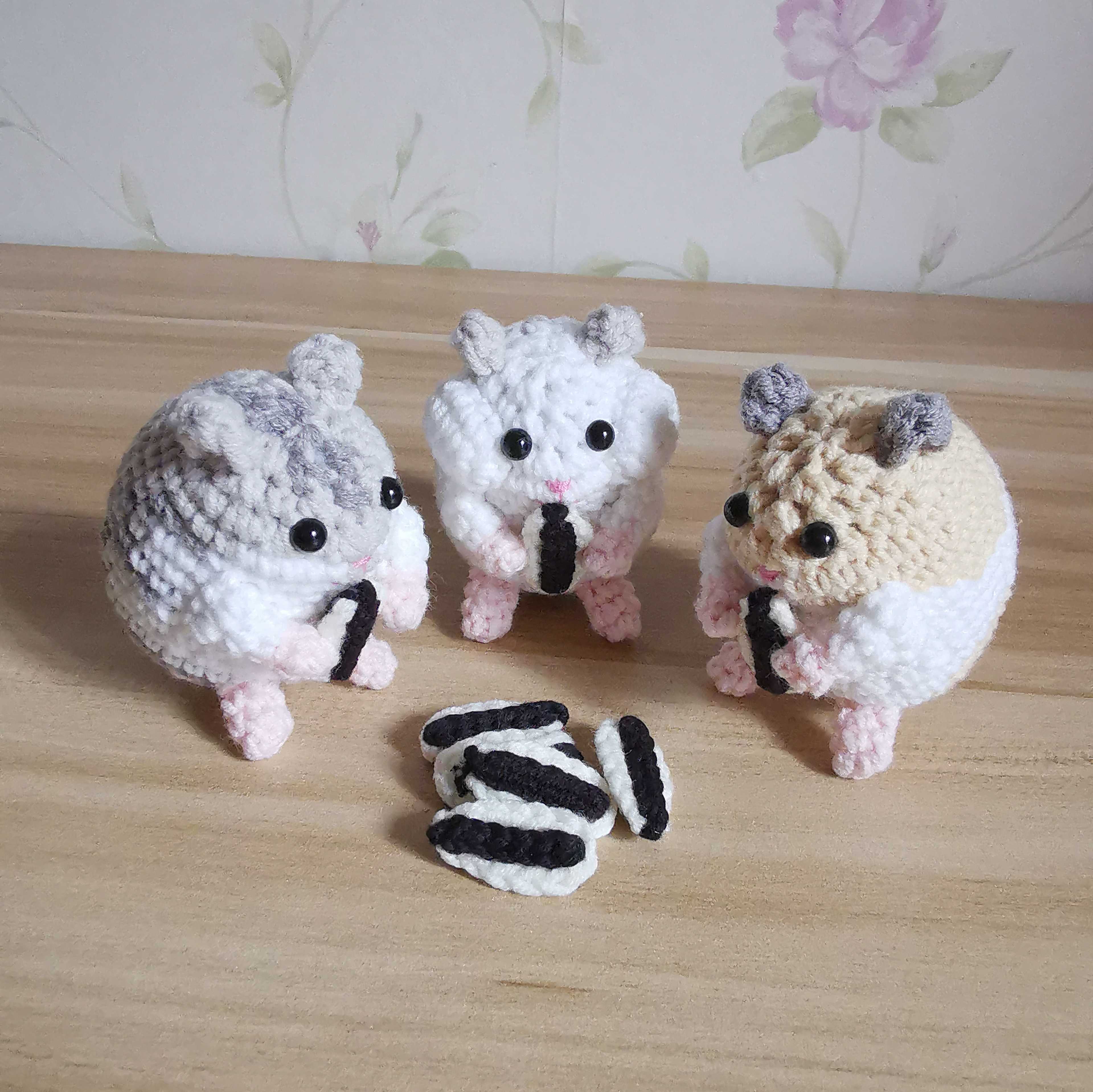 仓鼠三线银狐金丝幽蓝树海钩针