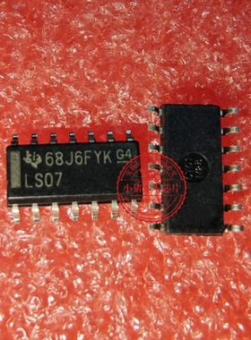 SN74LS07DR SN74LS07D 印丝 LS07 SOP14 新的 一个起拍